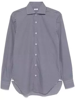 Barba рубашка с геометричным узором, синий