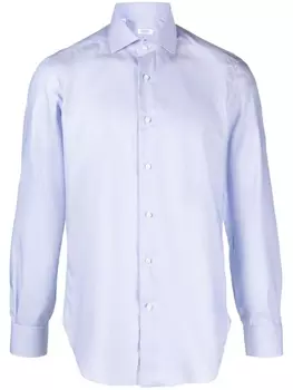 Barba рубашка с классическим воротником, синий