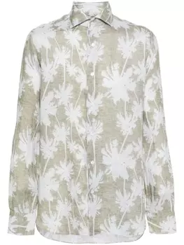 Barba рубашка с принтом, зеленый