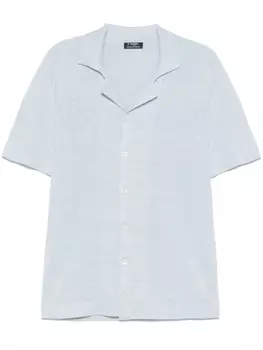 Barba рубашка тонкой вязки, синий