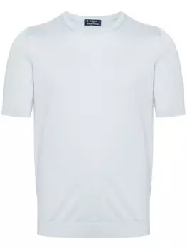 Barba шелковая футболка тонкой вязки, синий