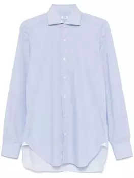 Barba жаккардовая рубашка с узором, синий