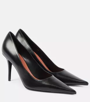 Барбара 90 кожаные лодочки Amina Muaddi, черный