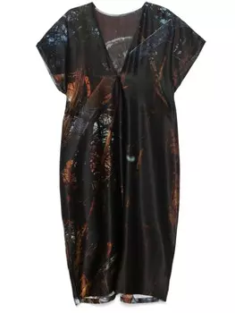 Barbara Bologna платье миди с принтом, черный