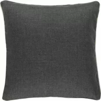 BARBARA Home Collection декоративная подушка "Барбара", чехол без наполнителя под лен, 1 штука 50х50 см, темно-серый