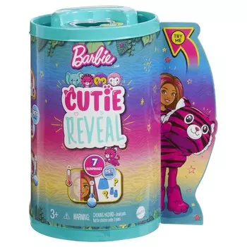 Barbie Cutie Reveal, кукла, «Челси Тигр», серия «Джунгли», HKR15