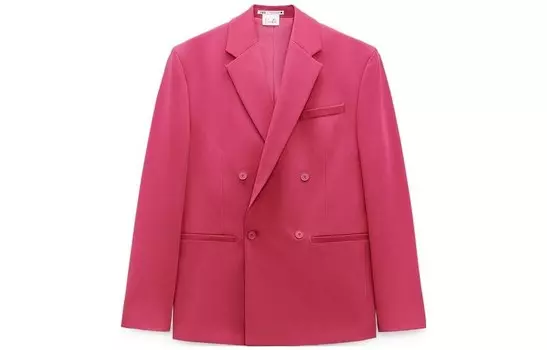 Barbie X Barbie Cobrand деловой костюм мужской темный фуксия Zara, фуксия