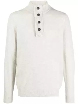 Barbour джемпер с пуговицами, серый