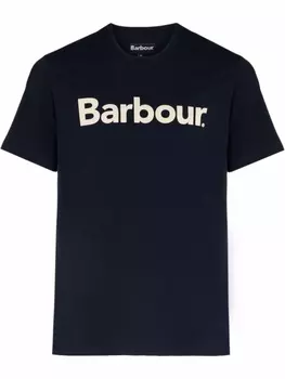 Barbour футболка с логотипом, синий