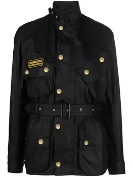 Barbour куртка International в стиле милитари с поясом, черный