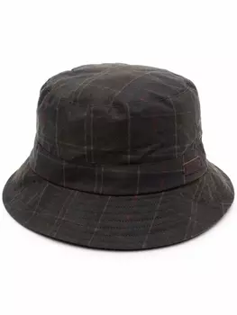 Barbour панама Darwen в клетку, зеленый