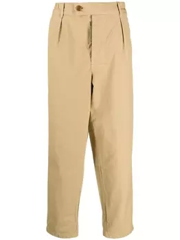 Barbour прямые брюки средней посадки, нейтральный цвет