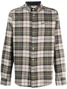 Barbour рубашка Fortrose в клетку, зеленый