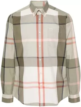 Barbour рубашка Harris в клетку тартан, зеленый