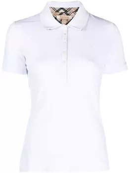 Barbour рубашка поло с вышитым логотипом, белый