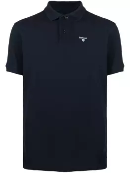 Barbour рубашка поло с вышитым логотипом, синий