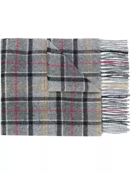 Barbour шарф в клетку, серый