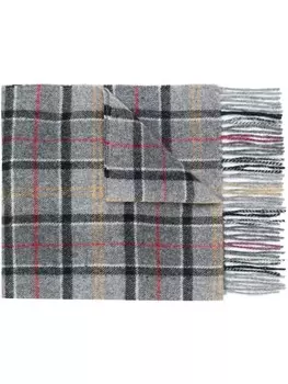 Barbour шарф в клетку, серый