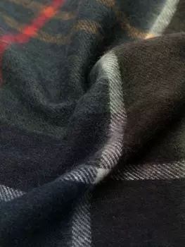Barbour шарф в клетку, зеленый