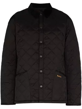 Barbour стеганая куртка Heritage Lidde, черный