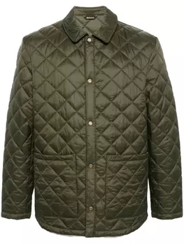 Barbour стеганая куртка Newton, зеленый