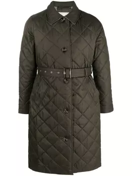 Barbour стеганое пальто, зеленый
