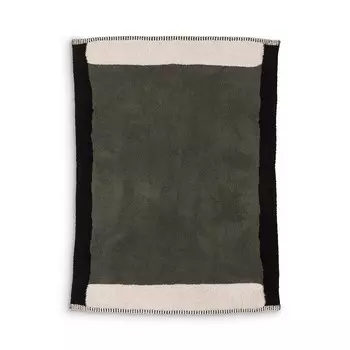 BAREFOOT DREAMS CozyChic плед с цветными блоками, зеленый