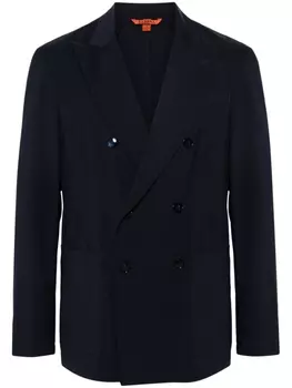 Barena двубортный пиджак из вирджинской шерсти, синий