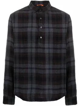 Barena клетчатая рубашка, серый