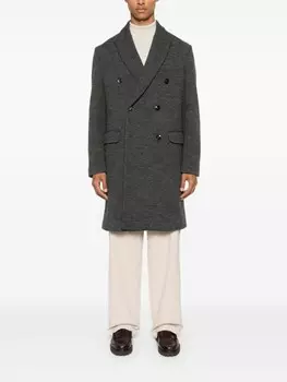 Barena ребристое пальто, серый