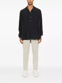 Barena шелковая рубашка, синий