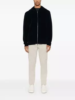 Barena толстовка с капюшоном из синели, синий