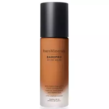 Barepro 24-часовая матовая комфортная жидкая тональная основа минеральная spf20 Bareminerals, 30 мл., цвет med. deep 46 warm