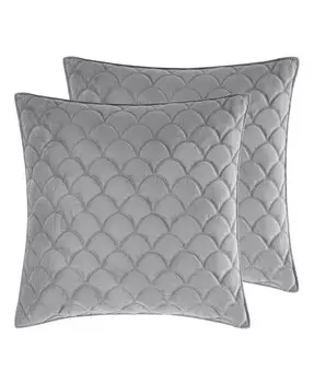 Бархат 2 шт. Шам-сет, Европейский Levtex, серый