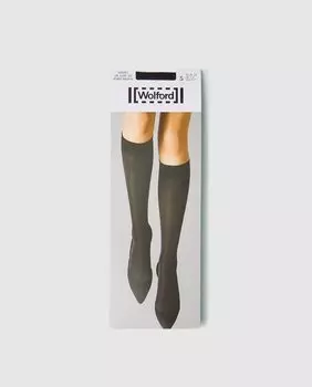 Бархатистый непрозрачный чулок Wolford плотностью 50 ден Wolford, темно-синий