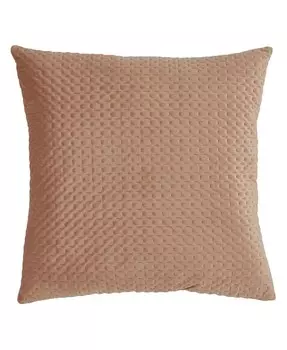 Бархатная декоративная подушка Pinsonic, 18 x 18 дюймов Saro Lifestyle, бежевый
