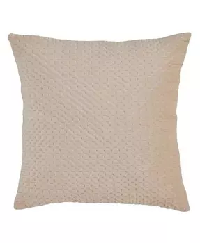 Бархатная декоративная подушка Pinsonic, 18 x 18 дюймов Saro Lifestyle, бежевый