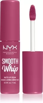 Бархатная губная помада с разглаживающим эффектом NYX Professional Makeup Smooth Whip Matte Lip Cream, 18 Onesie Funsie 4 ml