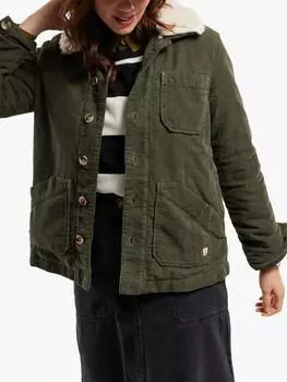 Бархатная куртка из искусственной овчины Armor Lux, цвет Forest