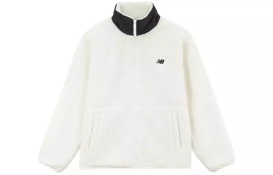 Бархатная куртка мужская белая New Balance, белый