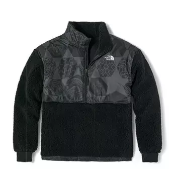 Бархатная куртка мужская черная подарочная сумка The North Face, черный