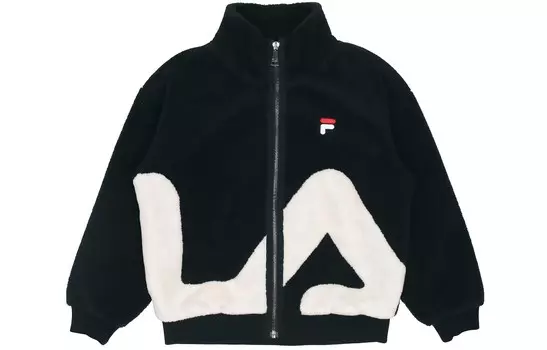 Бархатная куртка мужская, цвет черный как смоль Fila, черный