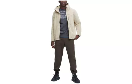 Бархатная куртка мужская Off White Uniqlo, кремовый