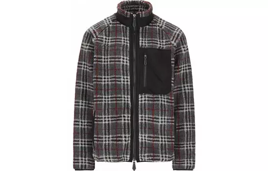 Бархатная куртка мужская серая Burberry, серый