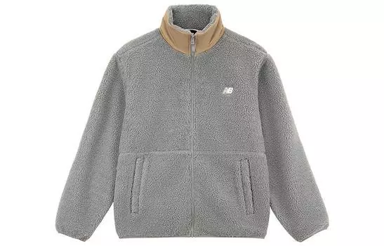 Бархатная куртка мужская серая New Balance, серый
