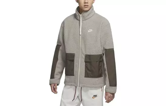 Бархатная куртка мужская серая Nike, серый