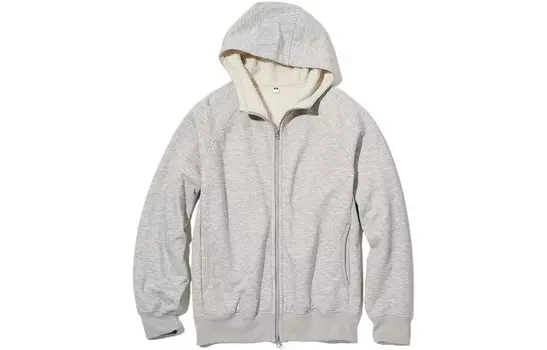 Бархатная куртка мужская серая Uniqlo, серый