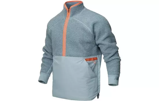 Бархатная куртка мужская светло-серая New Balance, серый