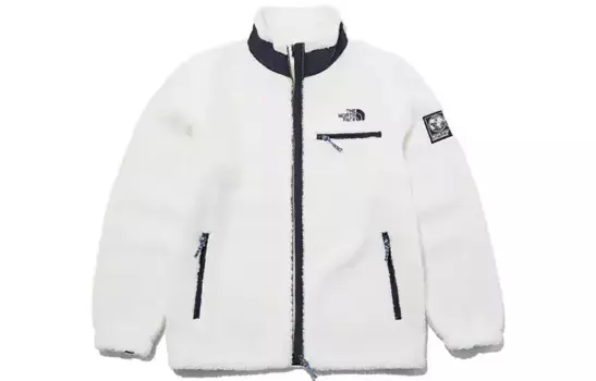 Бархатная куртка унисекс белая The North Face, белый
