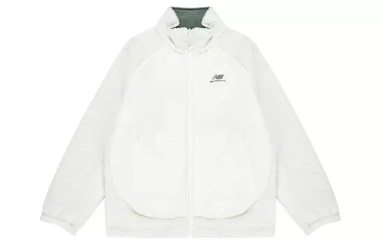 Бархатная куртка унисекс цвета слоновой кости New Balance, белый